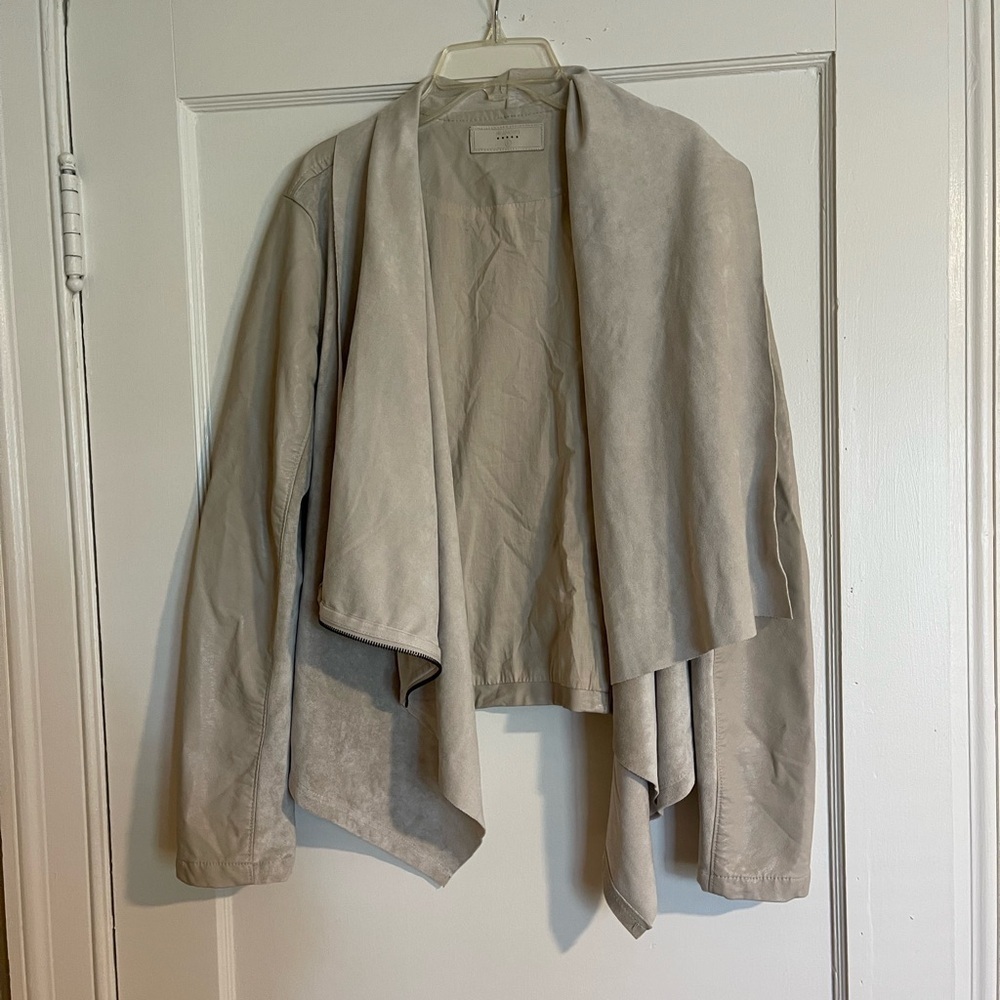 Blank NYC Beige Cape Jacket